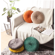 top selling 16*16 orange and grey body round velvet throw pillow pillows